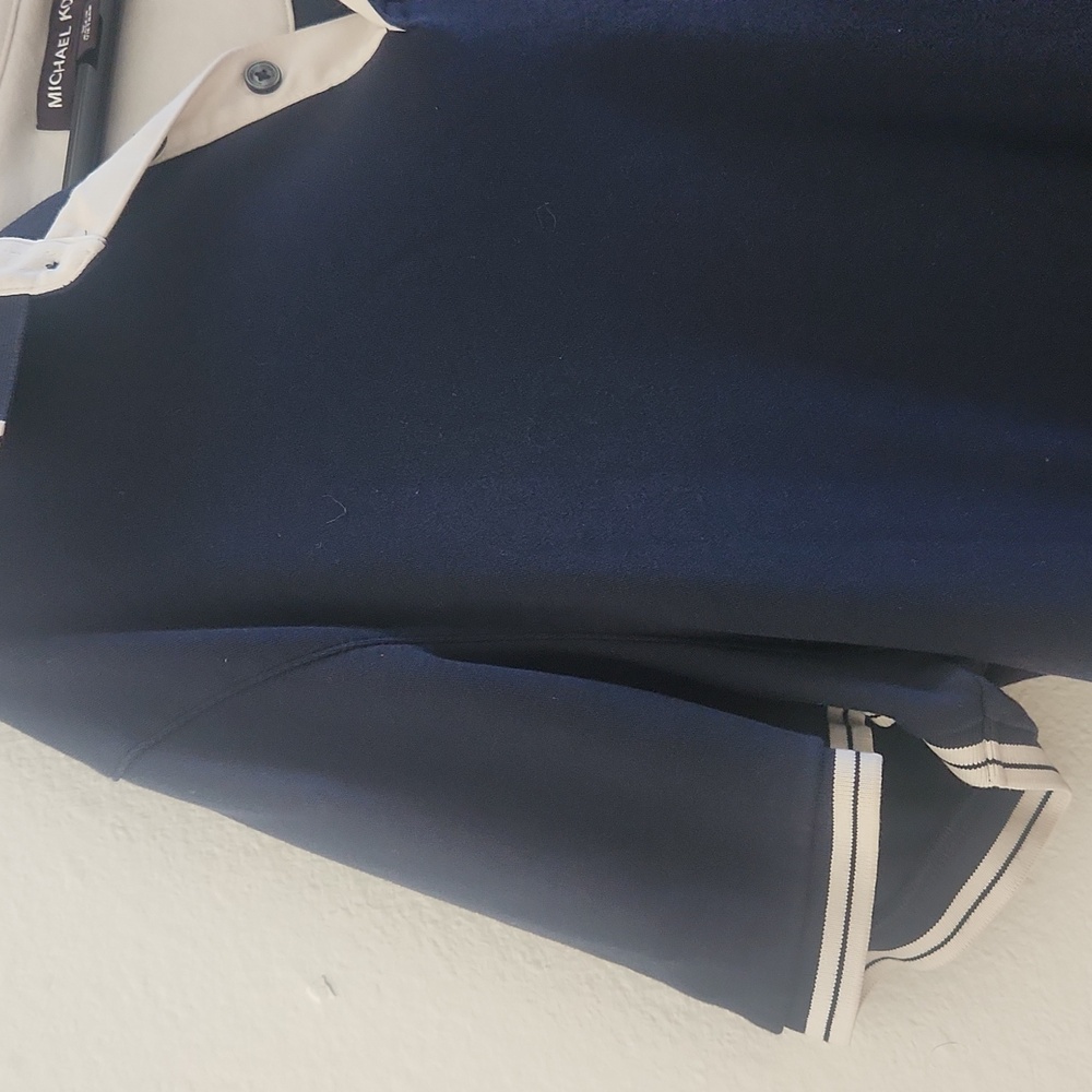 Michael Kors Dark Blue Polo with White Trim - Picture 6 of 6